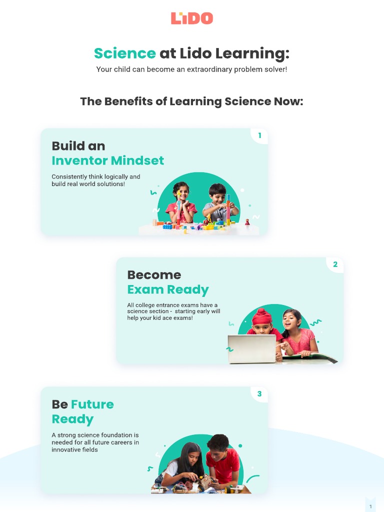 Science at Lido Learning:: Build An Inventor Mindset | PDF | Project Based  Learning | Learning