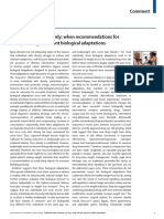 Treating obesity seriously. when recommendations for as recomendações por um estilo de vida são confrontados pelas adaptações biológicas