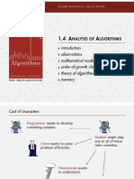 1.4 Analysis of Algorithms