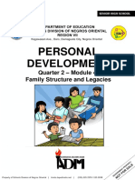 Personal Development: Quarter 2 - Module 4: Family Structure and Legacies
