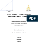 Étude Formelle Comparative Des Proverbes Chinois Et Français-2016