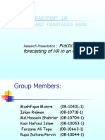 Practice of Forecasting of HR in An Organization: Research Presentation