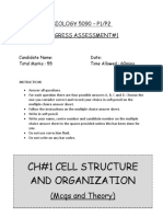 Ch#1 Cell Structure and Organization