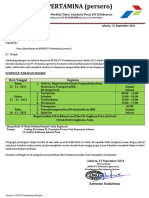 Surat Panggilan Tes Pt. Pertamina (Persero) Jakarta