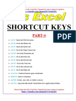 Shortcut Keys: PART-4