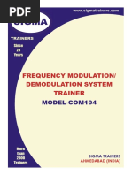 Frequency Modulation/ Demodulation System Trainer: MODEL-COM104