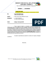 Solicita Informe Tecnico Sobre Viabilidad de Convenio