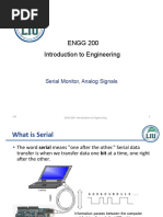 ENGG 200 Introduction To Engineering: Serial Monitor, Analog Signals