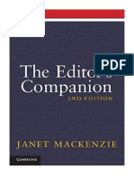 The Editor's Companion - Janet Mackenzie