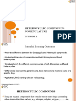 Heterocyclic Compounds: Nomenclature: Tutorial 1