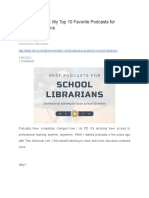 On Demand PD My Top 10 Favorite Podcasts For Schools Librarians 1