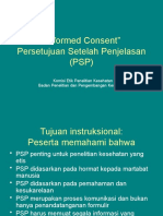 Pertemuan 4. Persetujuan Setelah Penjelasan - PSP