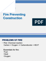 Fire Preventing Construction