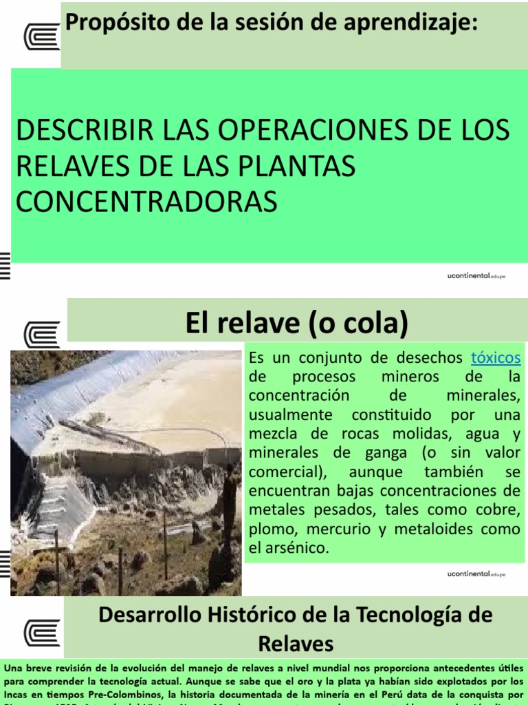 Guía sobre Relaves Mineros en Perú | PDF | Minería | Naturaleza