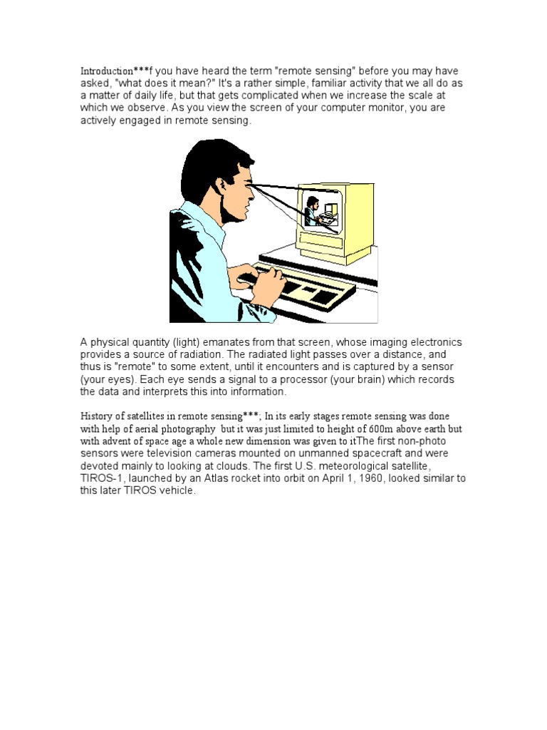 Understanding Remote Sensing Basics | PDF | Remote Sensing | Satellite