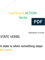 State Vs Action Verbs