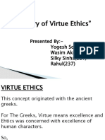 "Theory of Virtue Ethics": Presented By:-Yogesh Solanki (236) Wasim Akram (235) Silky Sinha (221) Rahul