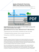 Performance Analysis of Hydraulic Fracturing Technique and HIWAY Flow Channel Fracturing