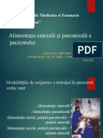 Alimentatia Enterala Si Parenterala A Pacientului