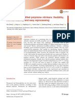 Performance-Modified Polyimine Vitrimers: Flexibility, Thermal Stability and Easy Reprocessing