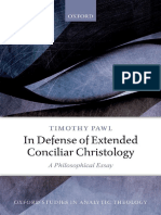 Timothy Pawl - in Defense of Extended Conciliar Christology - A Philosophical Essay - 2019