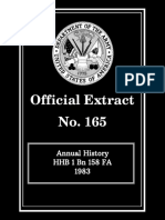 158th Field Artillery Official Extract No. 165