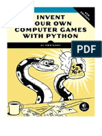 Invent Your Own Computer Games With Python, 4E - Al Sweigart