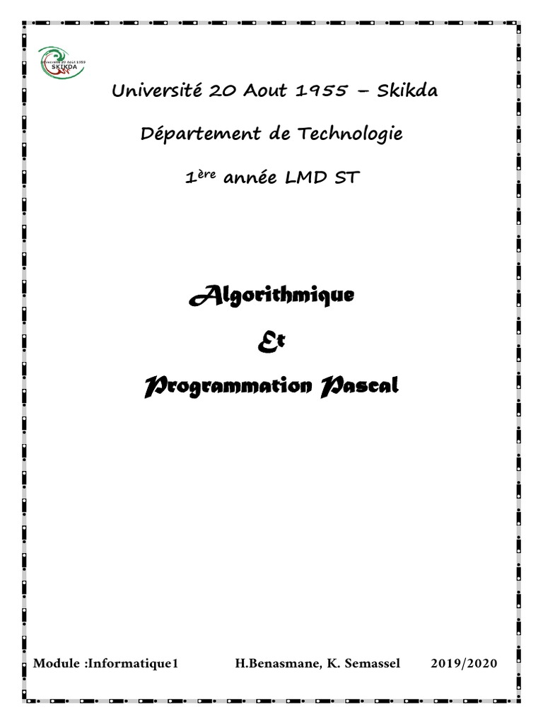 Introduction à la Programmation Pascal | PDF | Compilateur ...
