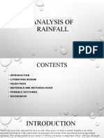 Analysis of Rainfall