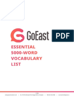 Essential 5000-WORD Vocabulary List