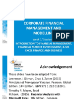 Corporate Financial Management and Modelling