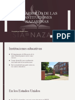 Desarrollo de Las Instituciones Nazarenas