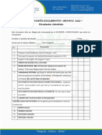 Control Matricula Estudiantes Nuevos - Lista de Chequeo 2022