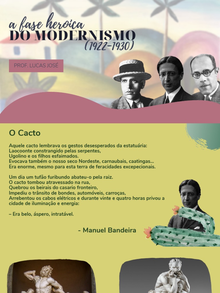 Modernismo Primeira Fase Slides | PDF