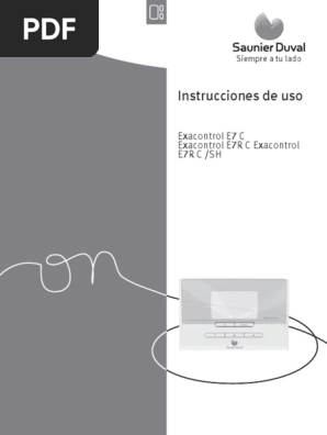 termostato control de temperatura Exacontrol E7C Saunier Duval 