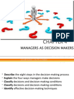 Managers As Decision Makers