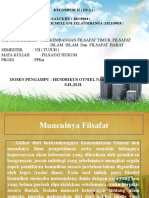 Perkembangan Filsafat Timur, Filsafat Barat, Dan Filsafat Islam.