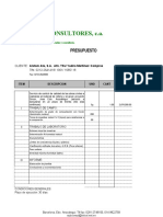 Estudios suelos tubería Portuguesa