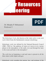 Water Resources Engineering: Dr. Murphy P. Mohammed Professor 5
