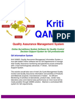 Kriti Qamis: Quality Assurance Management System