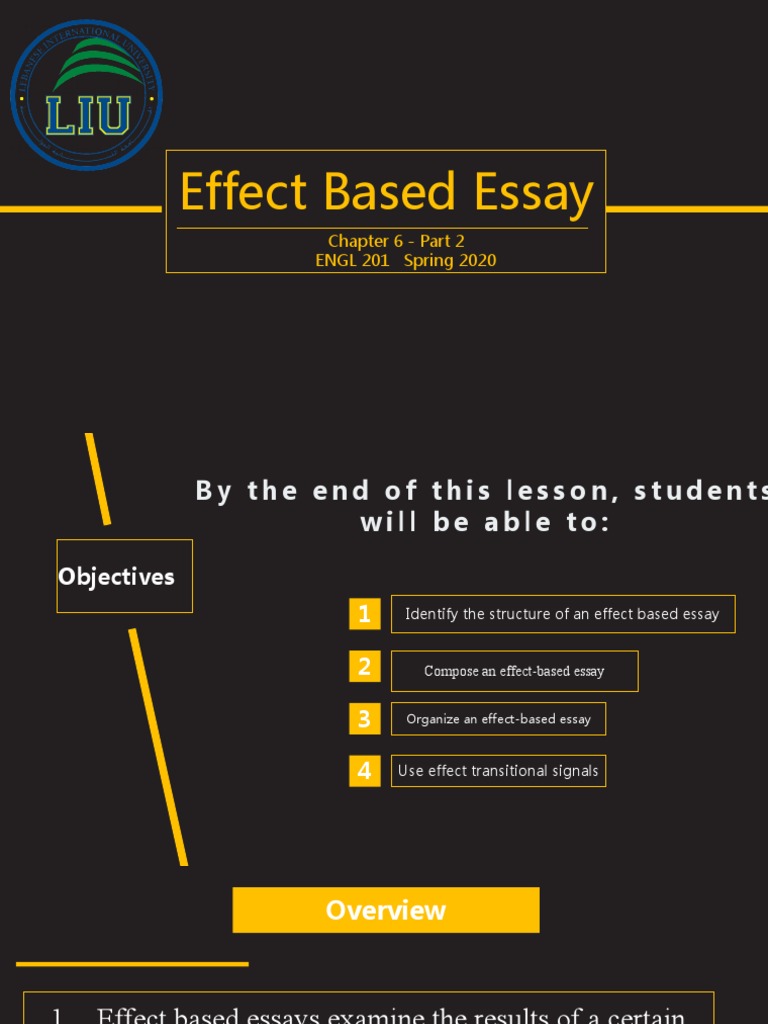 Guide to Writing Effect-Based Essays | PDF | Essays | Thesis