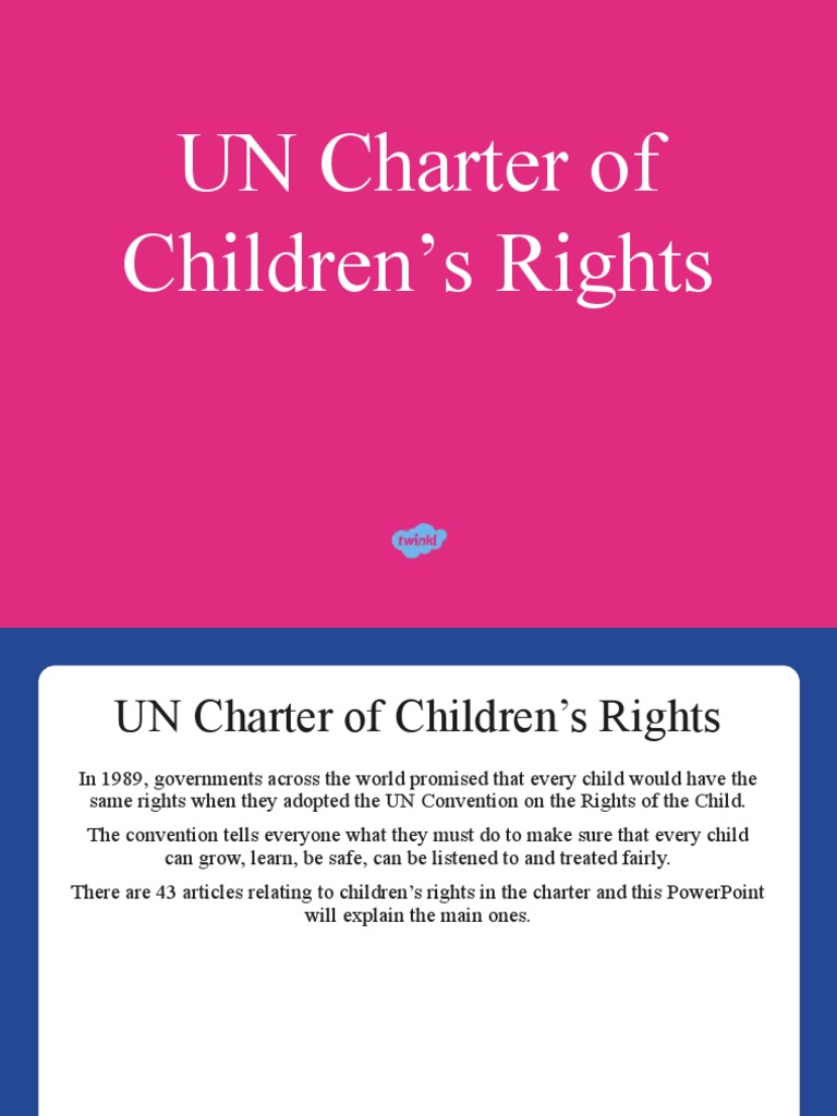 Charter Rights of The Child Powerpoint | PDF | Children's Rights ...