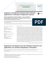 Diagramas de Entropia para Misturas de Amônia-Água Aplicações A Sistemas de Refrigeração Por Absorção