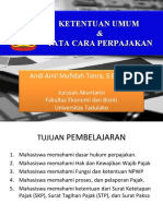 Materi 1 - Ketentuan Umum Dan Tata Cara Perpajakan