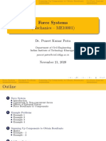 Force Systems (Mechanics - ME10001) : Dr. Puneet Kumar Patra