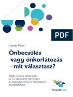 E-Book - Önbecsülés Vagy Önkorlátozás - Mit Választasz