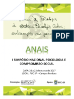 Anais I Simpósio Nacional Psicologia e Compromisso Social Final