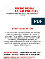 Derecho penal militar y policial: fundamentación doctrinal, constitucional y legal