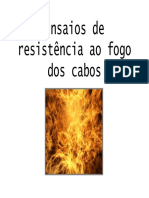 Cabos - Ensaio de Resistencia Ao Fogo