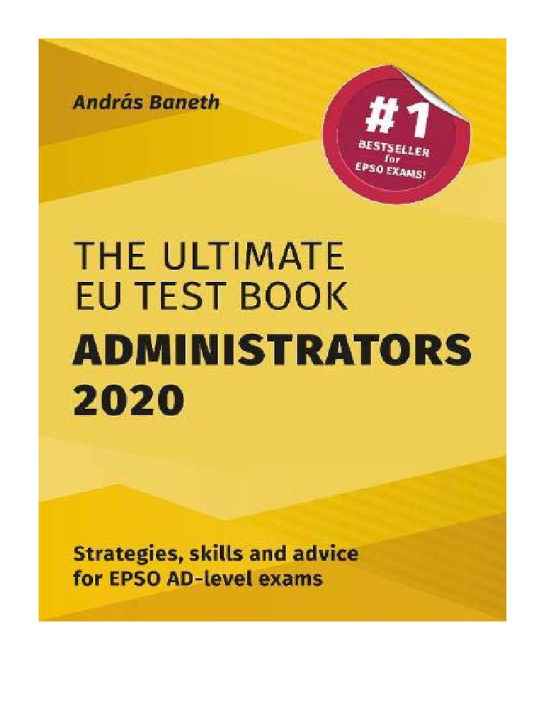 The Ultimate EU Test Book Administrators 2020 International Relations